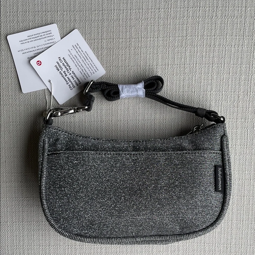 lululemon City Essentials Mini Shoulder Bag 1L Glitter - silver/gray - Picture 9 of 16